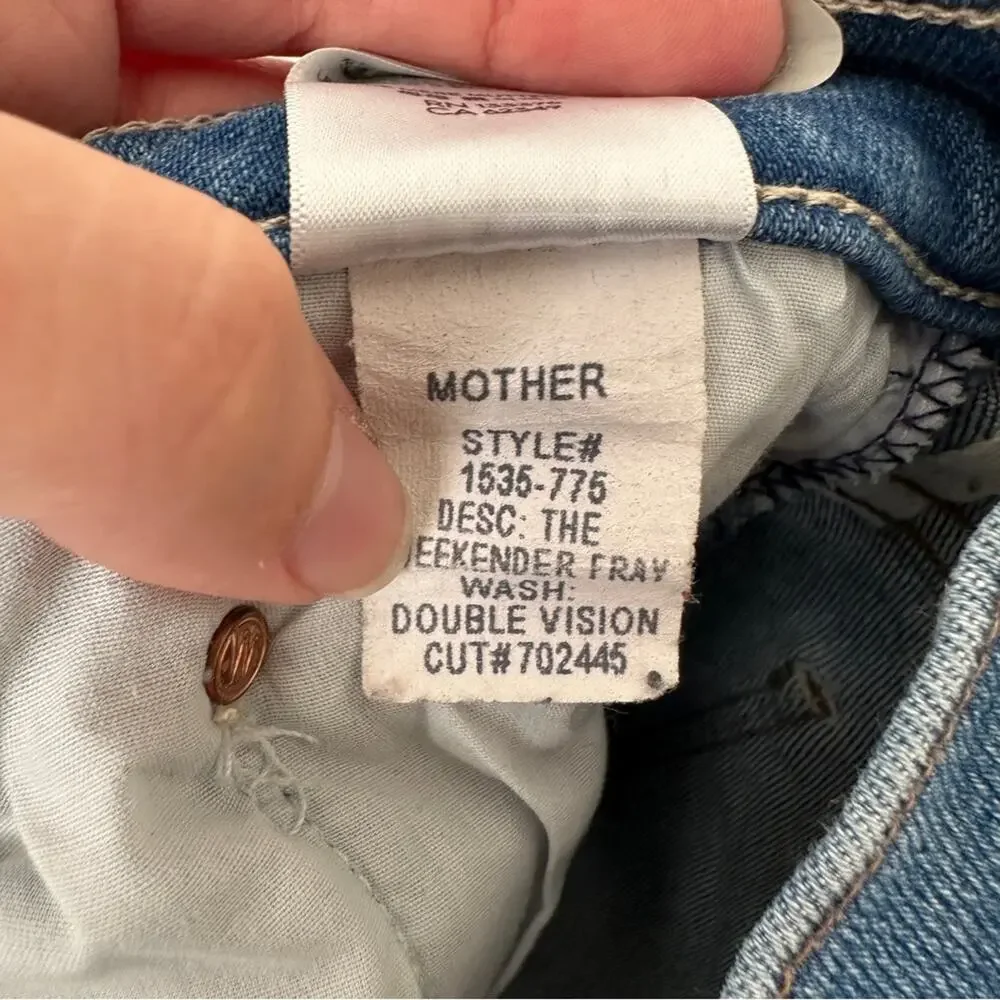 Mother The Weekender Fray Jean in Double Vision 25